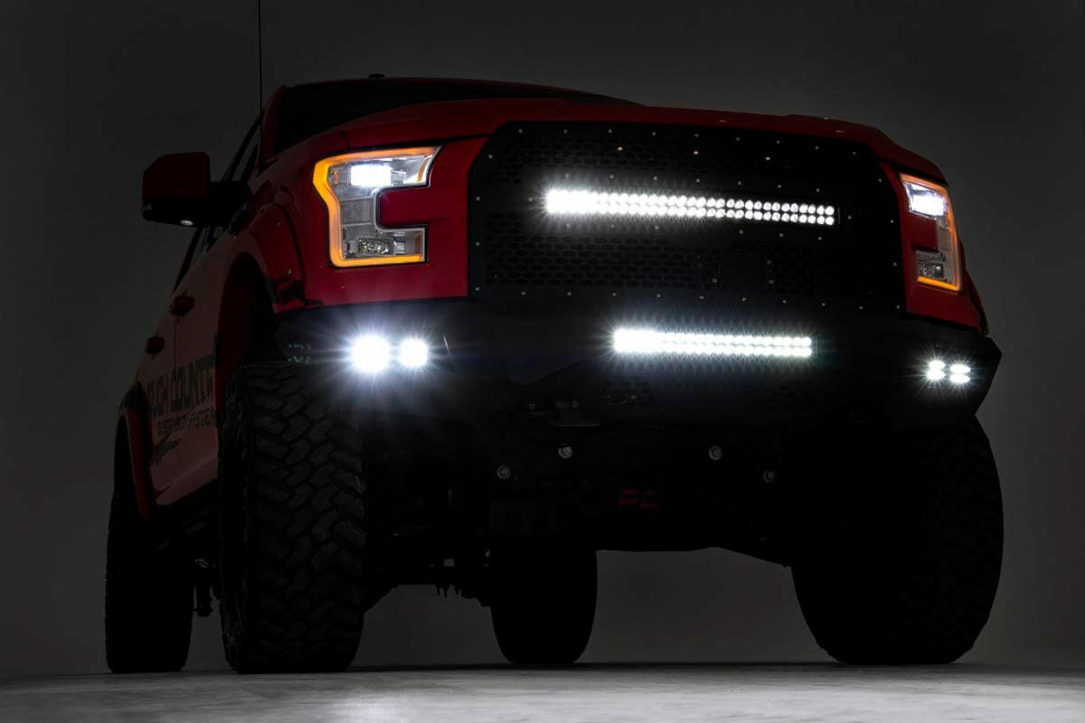 Fits Ford F-150 2WD/4WD (2015-2017) Front Bumper; 10770