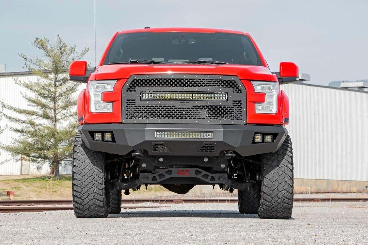 Fits Ford F-150 2WD/4WD (2015-2017) Front Bumper; 10770