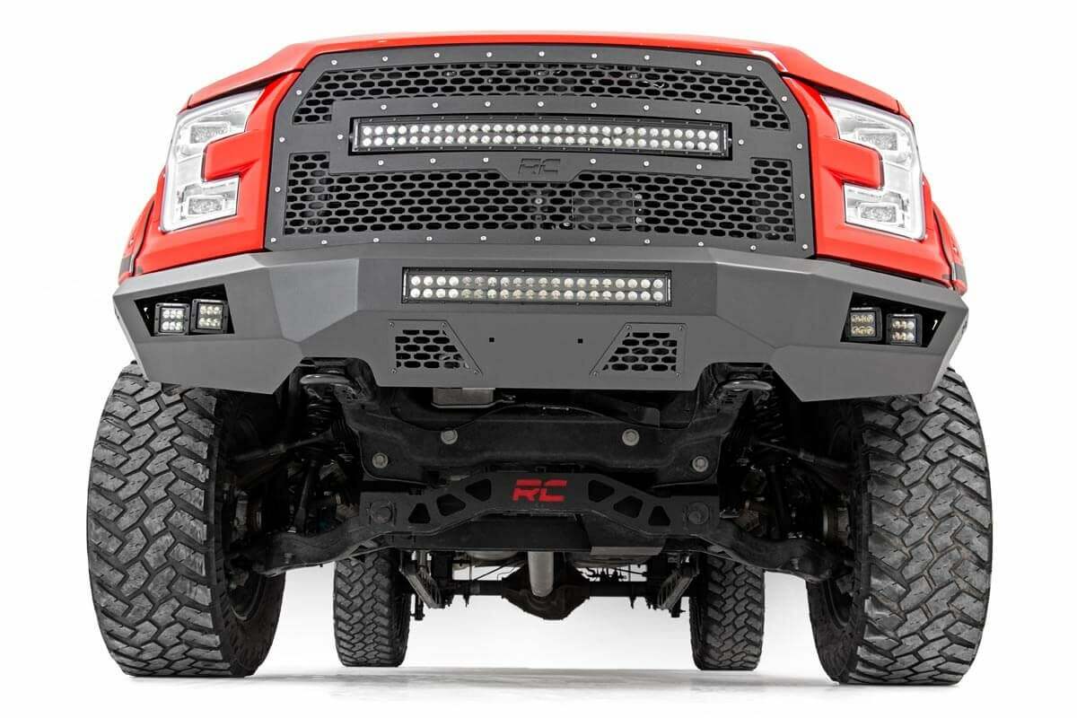 Fits Ford F-150 2WD/4WD (2015-2017) Front Bumper; 10770