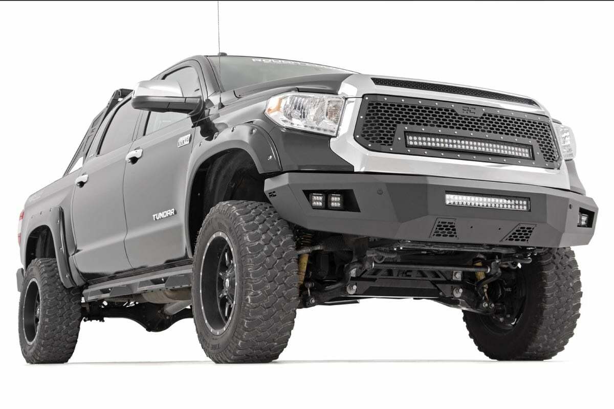 Fits Toyota Tundra 2WD/4WD (2014-2021) Front Bumper; 10777