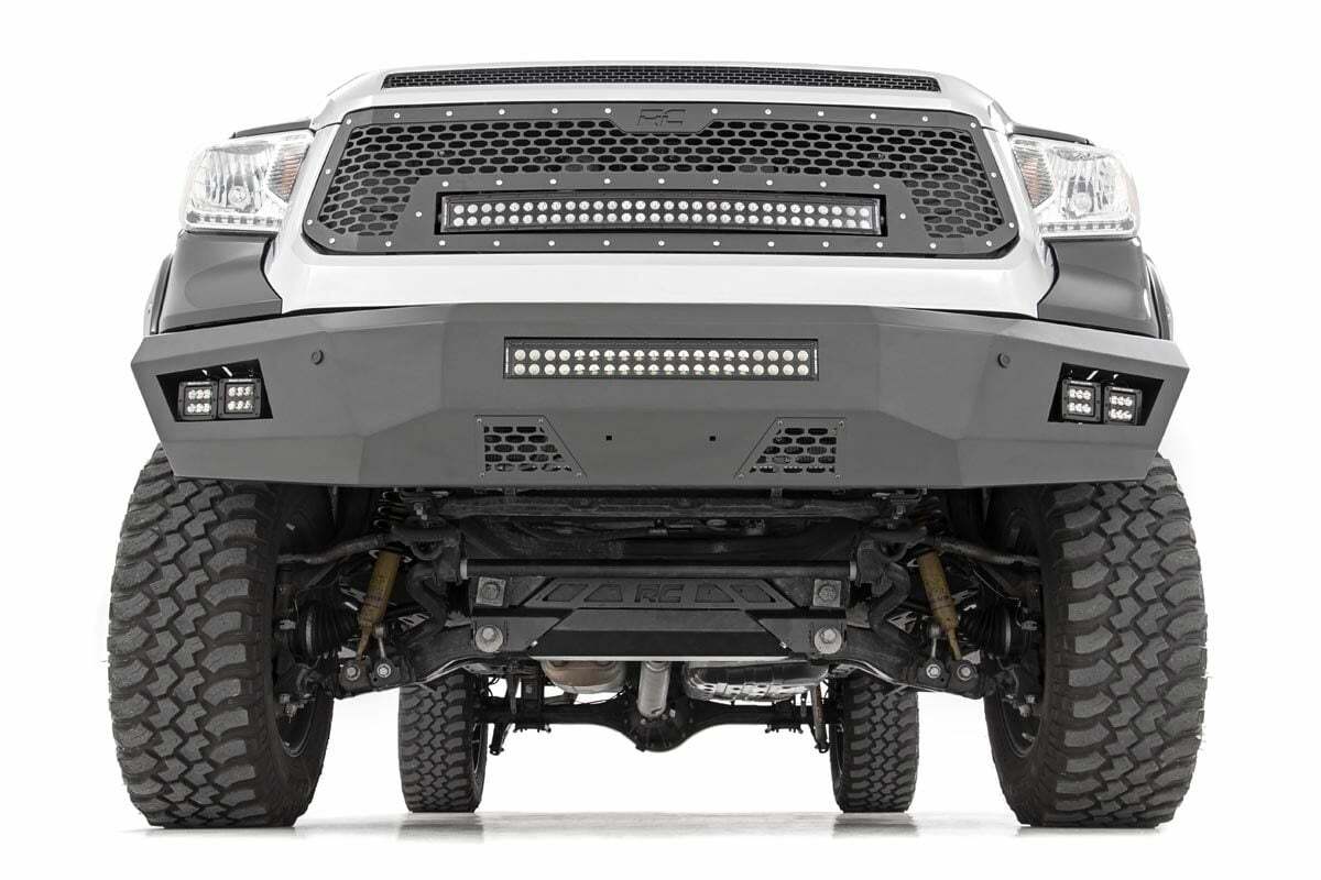 Fits Toyota Tundra 2WD/4WD (2014-2021) Front Bumper; 10777