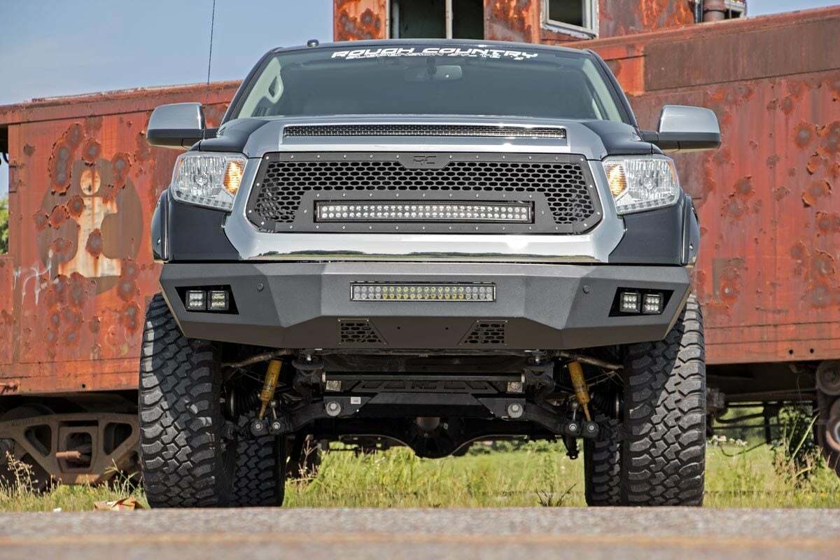 Fits Toyota Tundra 2WD/4WD (2014-2021) Front Bumper; 10777