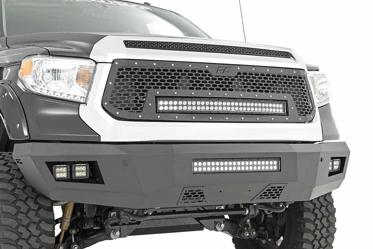 Fits Toyota Tundra 2WD/4WD (2014-2021) Front Bumper; 10777