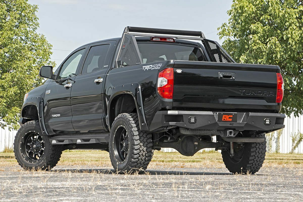 Fits Toyota Tundra 2WD/4WD (2014-2021) Rear Bumper; 10778