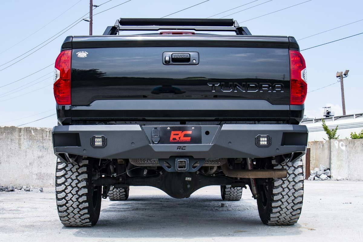 Fits Toyota Tundra 2WD/4WD (2014-2021) Rear Bumper; 10778