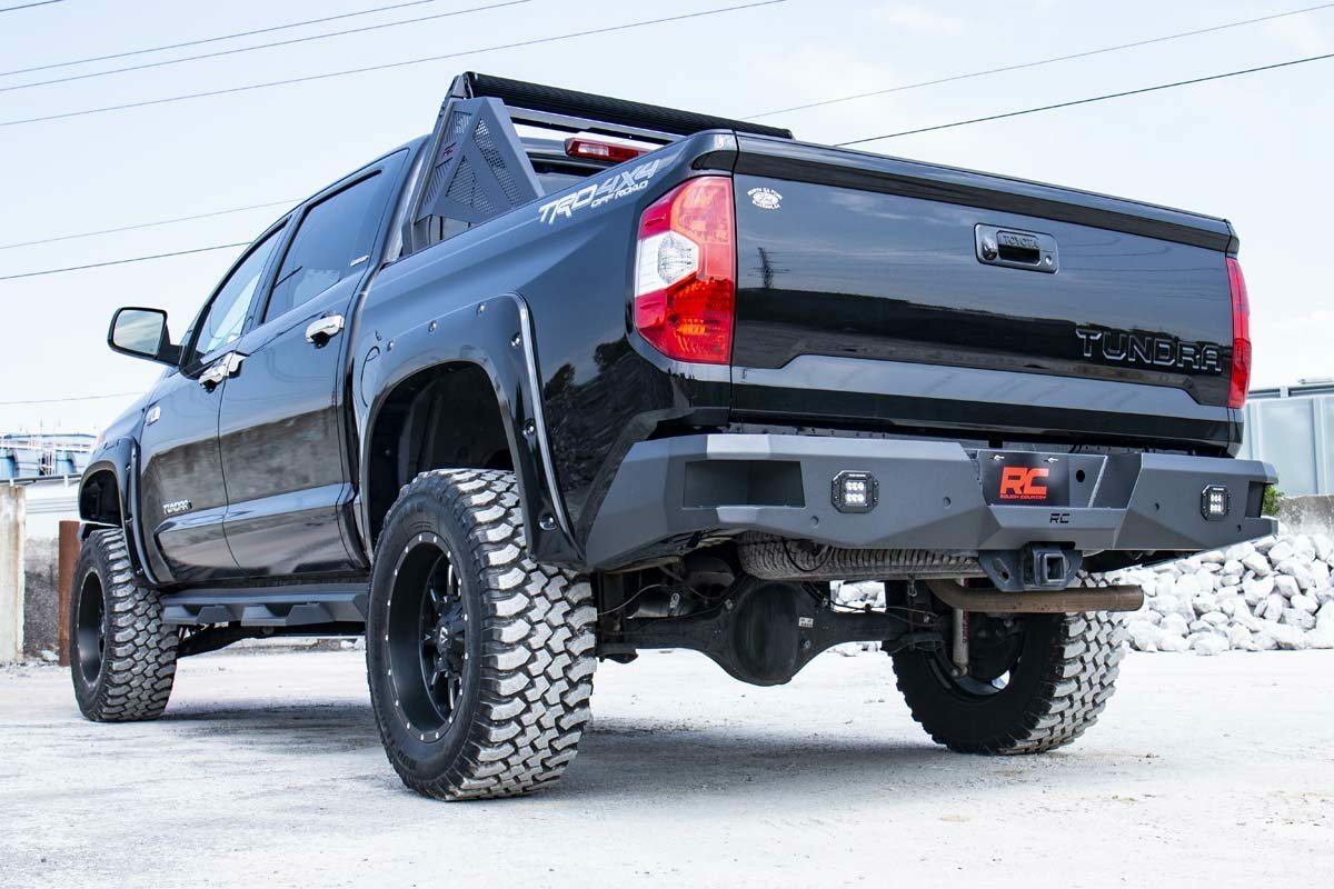 Fits Toyota Tundra 2WD/4WD (2014-2021) Rear Bumper; 10778