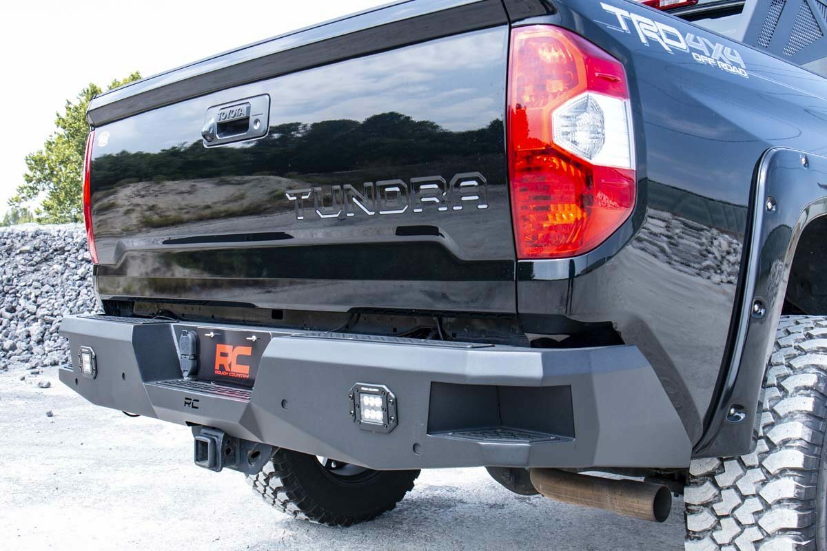 Fits Toyota Tundra 2WD/4WD (2014-2021) Rear Bumper; 10778