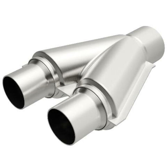 Universal Exhaust Pipe Smooth Trans Y- 2.5/3 X 10 Al 10778 Magnaflow - Y Pipe Car Part People