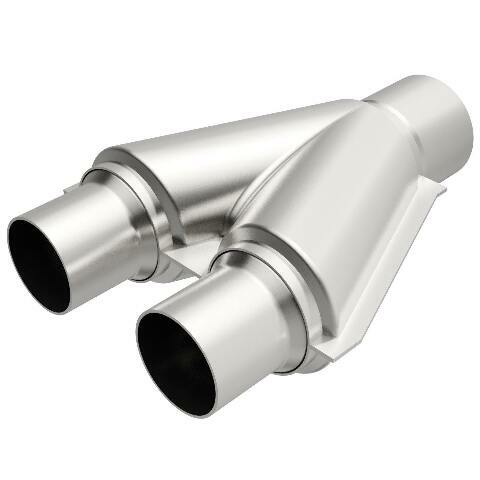Universal Exhaust Pipe Smooth Trans Y- 2.5/3 X 10 Al 10778 Magnaflow