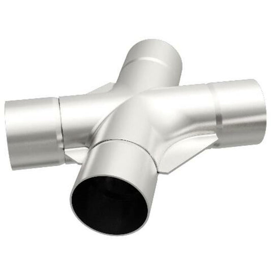 Universal Exhaust Pipe Smooth Trans X 2.25 SS 35deg. 10780 Magnaflow - X Pipe Car Part People