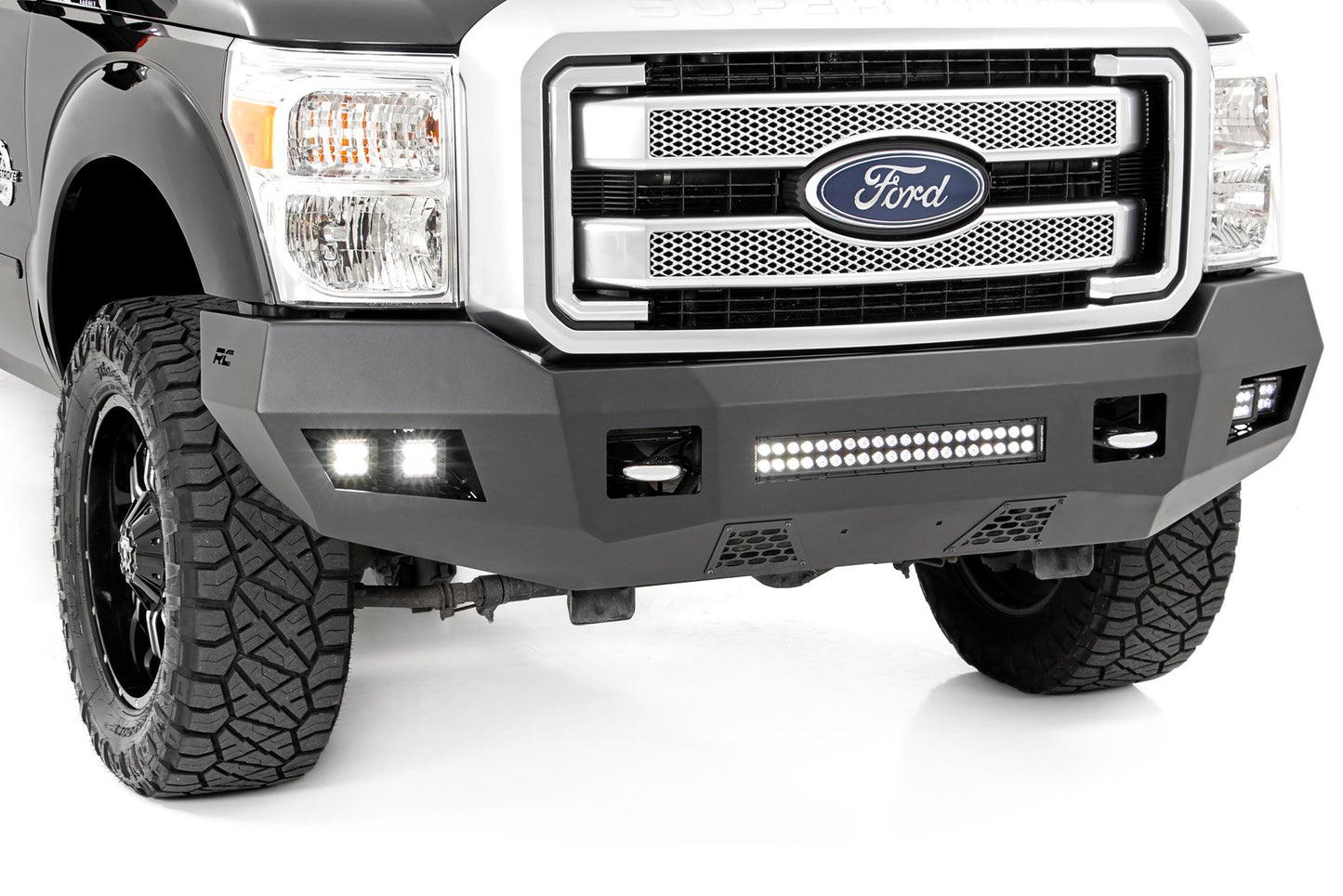 Fits Ford F-250/F-350 Super Duty 2WD/4WD (2011-2016) Front Bumper; 10783