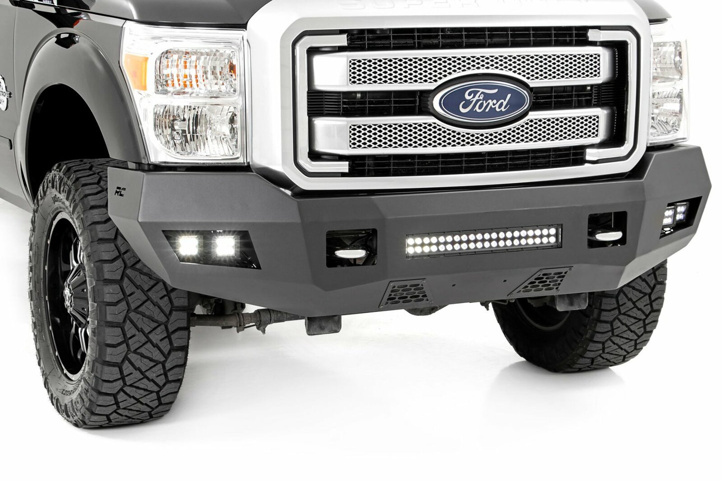 Fits Ford F-250/F-350 Super Duty 2WD/4WD (2011-2016) Front Bumper; 10783