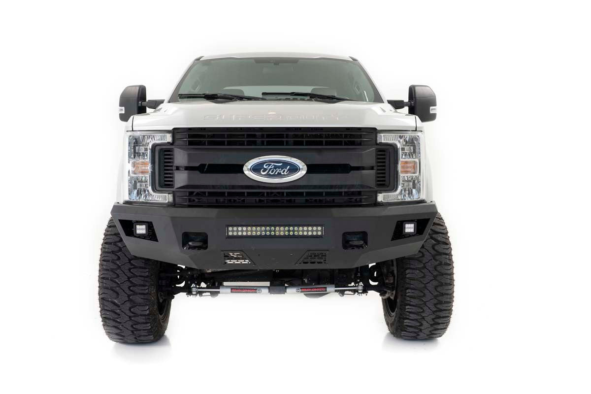 Fits Ford F-250/F-350 Super Duty 2WD/4WD (2017-2022) Front Bumper; 10787