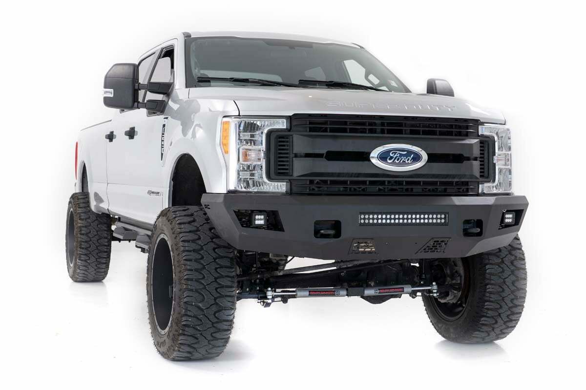 Fits Ford F-250/F-350 Super Duty 2WD/4WD (2017-2022) Front Bumper; 10787