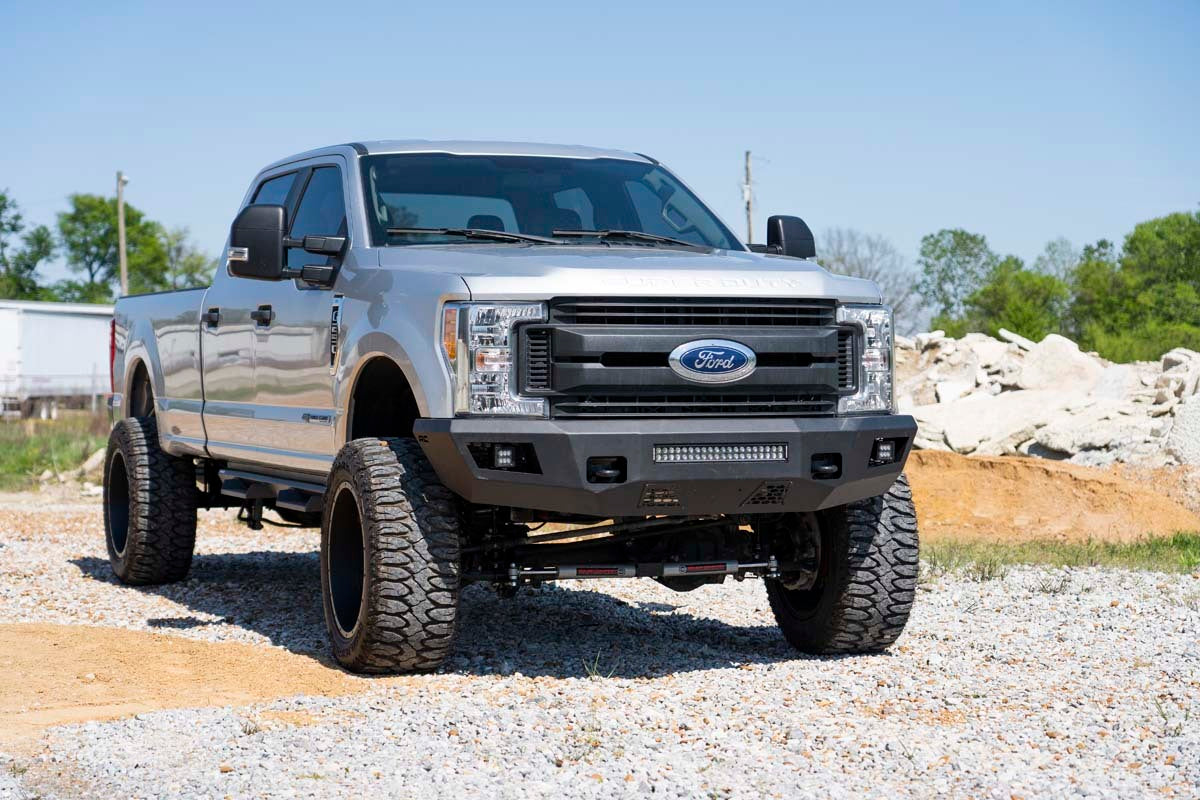 Fits Ford F-250/F-350 Super Duty 2WD/4WD (2017-2022) Front Bumper; 10787