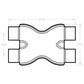 Universal Exhaust Pipe Smooth Trans X 2.5/2.5 X 12 SS 10791 Magnaflow