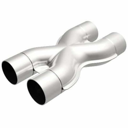 Universal Exhaust Pipe Smooth Trans X 2.25/2.25 X 12 SS 10790 Magnaflow - X Pipe Car Part People