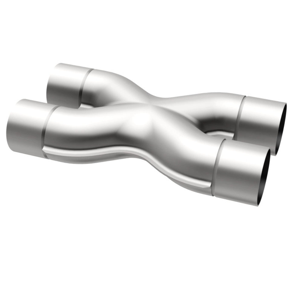 Universal Exhaust Pipe Smooth Trans X 3/3 X 14 SS 10792 Magnaflow - X Pipe Car Part People