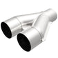Universal Exhaust Pipe Smooth Trans Y 4 x 13 C/D SS 10799 Magnaflow - Y Pipe Car Part People