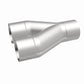 Universal Exhaust Pipe Smooth Trans Y 4 x 13 C/D SS 10799 Magnaflow - Y Pipe Car Part People