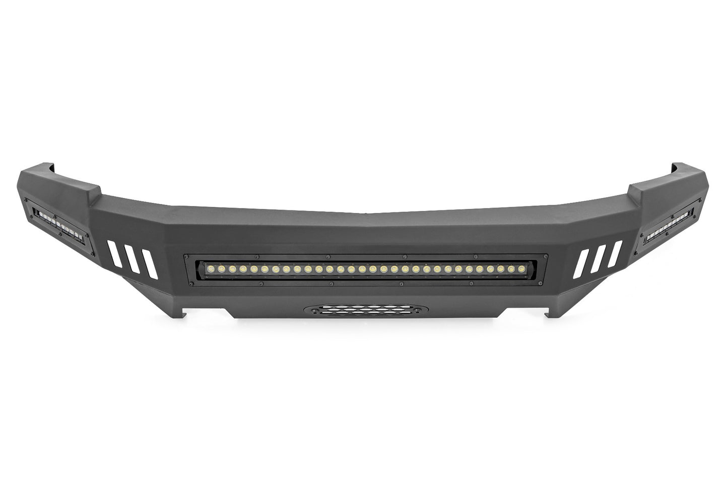 Fits Chevy Silverado 1500 (07-13) Front High Clearance Bumper BLK LEDs 10911