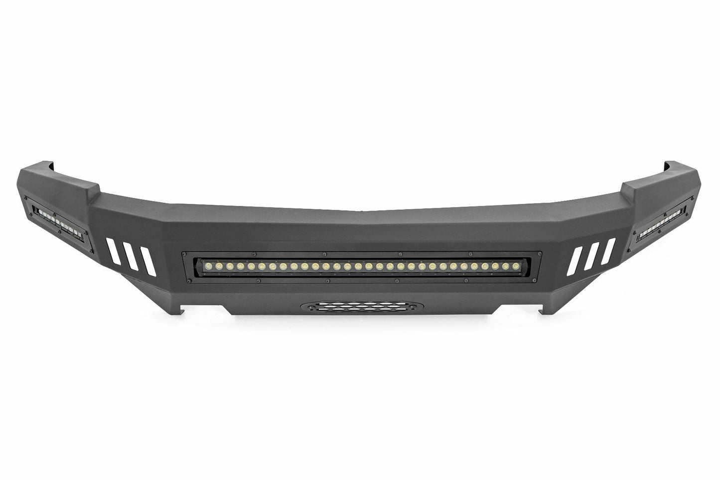 Fits Chevy Silverado 1500 (07-13) Front High Clearance Bumper BLK LEDs 10911