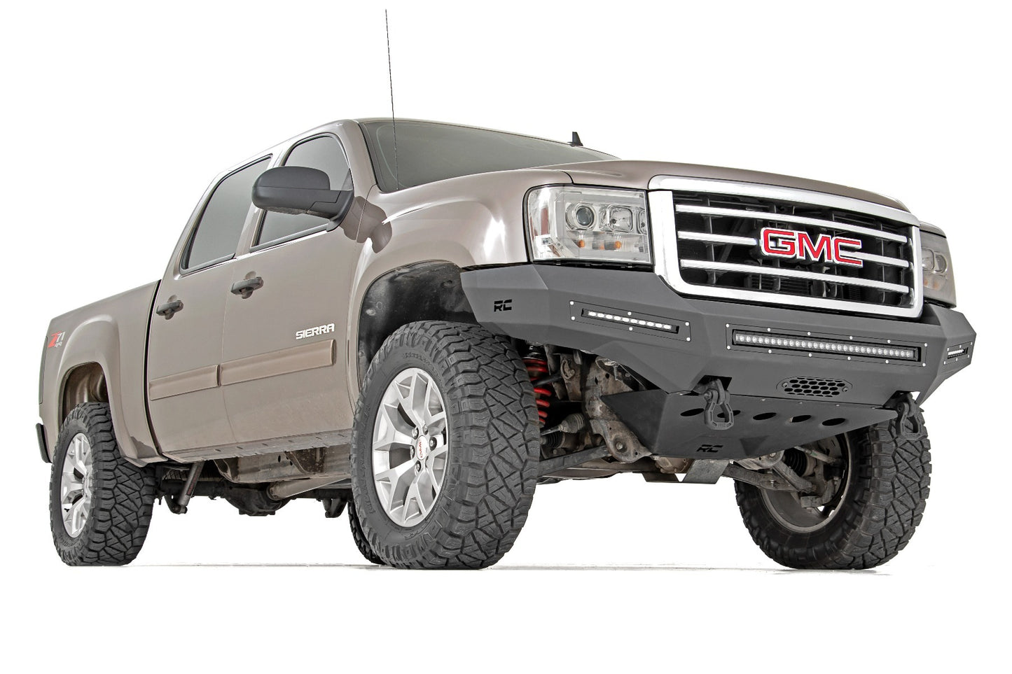 Fits GMC Sierra 1500 2&4WD (2007-2013) Front Bumper; Fabricated; Prerunner 10912
