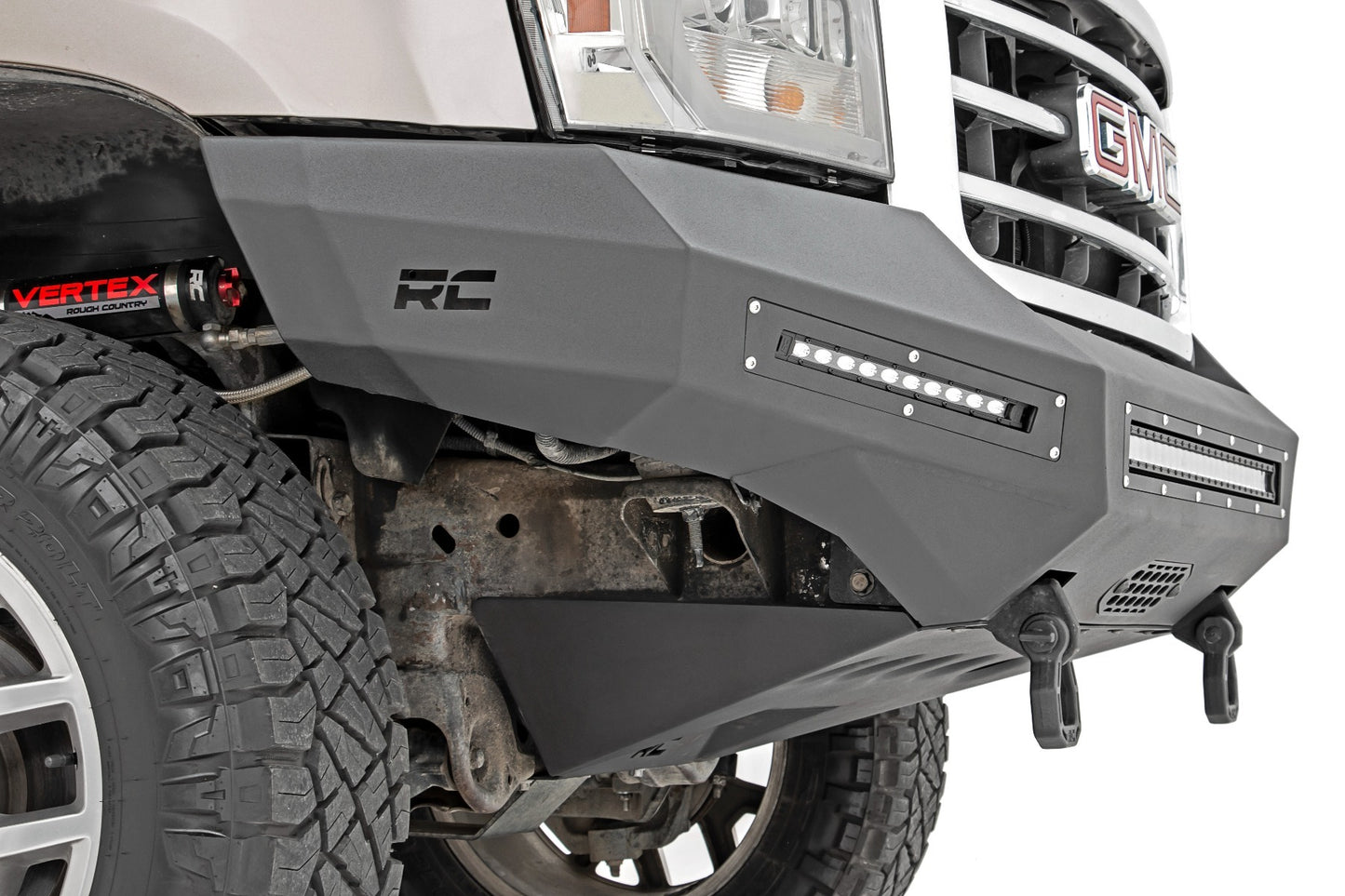 Fits GMC Sierra 1500 2&4WD (2007-2013) Front Bumper; Fabricated; Prerunner 10912