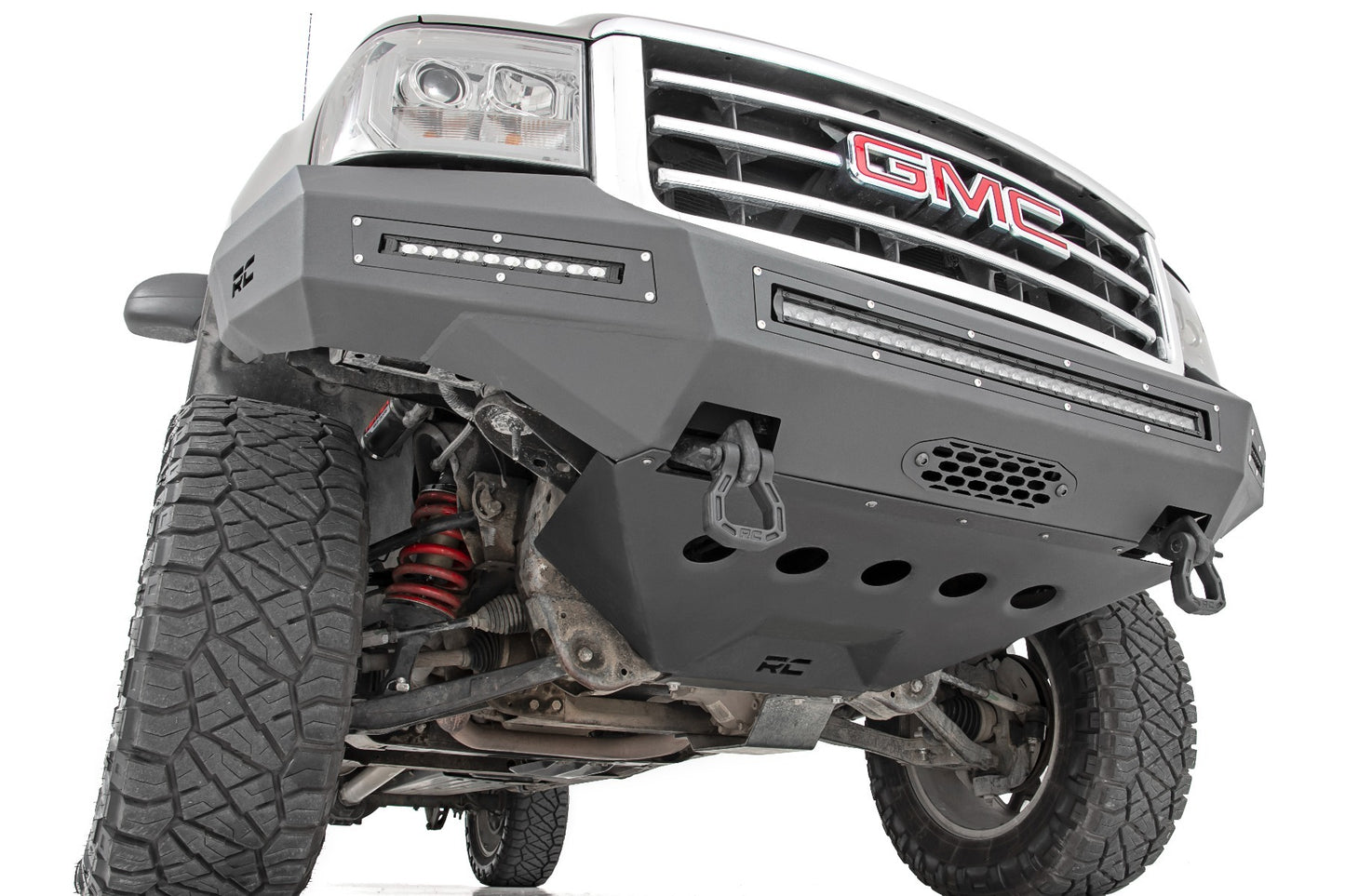 Fits GMC Sierra 1500 2&4WD (2007-2013) Front Bumper; Fabricated; Prerunner 10912