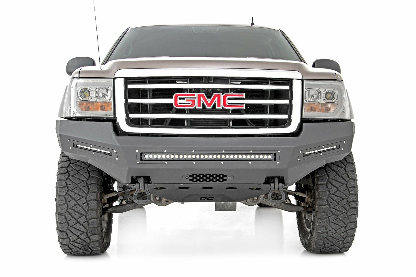 Fits GMC Sierra 1500 2&4WD (07-13) Front Bumper Fabricated Prerunner LED 10913