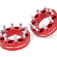 Fits Multiple Makes & Models (Chevy/GMC/Ram) 2" Wheel Spacers 8x6.5 Red 1095RED