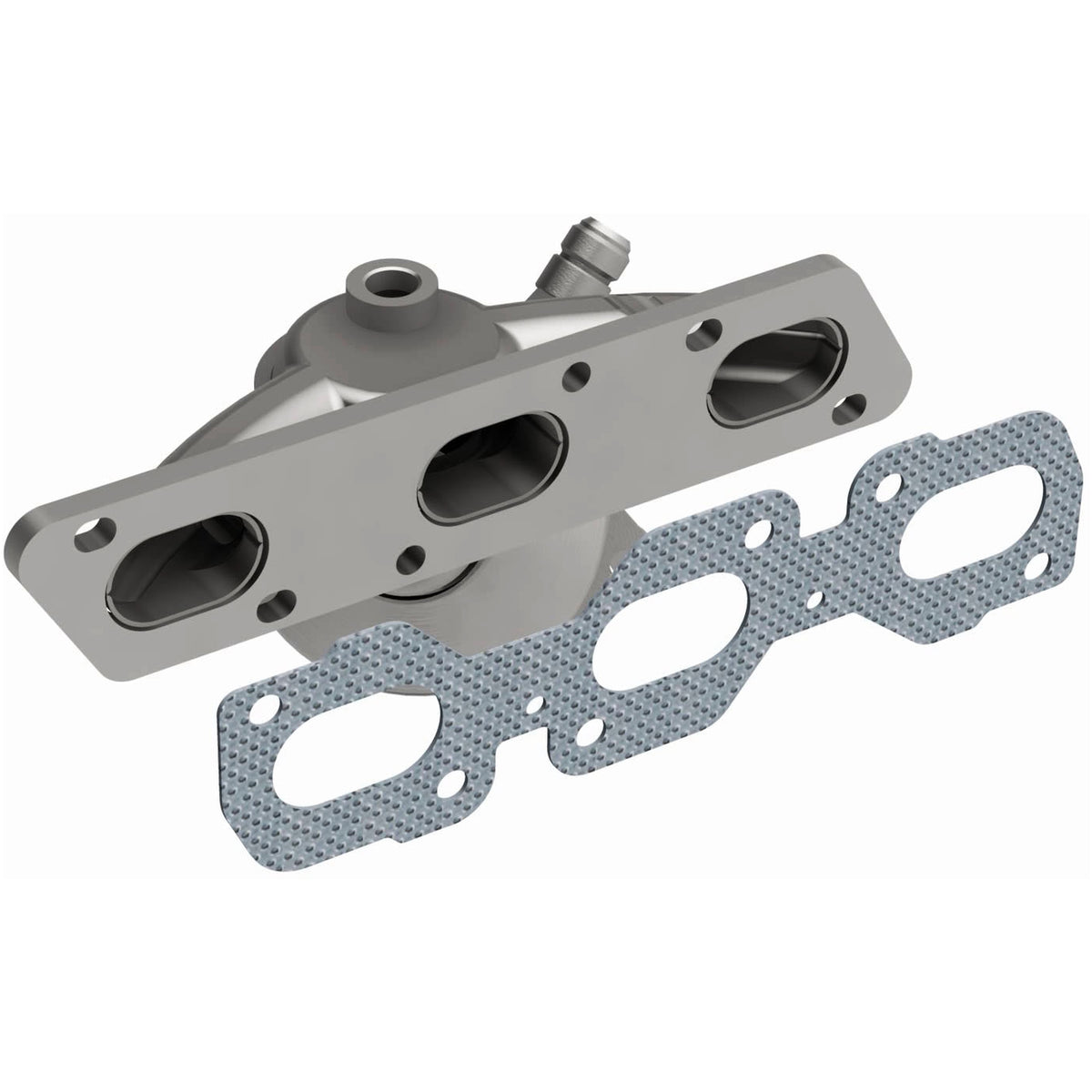 Catalytic Converter with Integrated Exhaust Manifold for HM Grade Federal / EPA Compliant Direct-Fit Manifold Catalytic