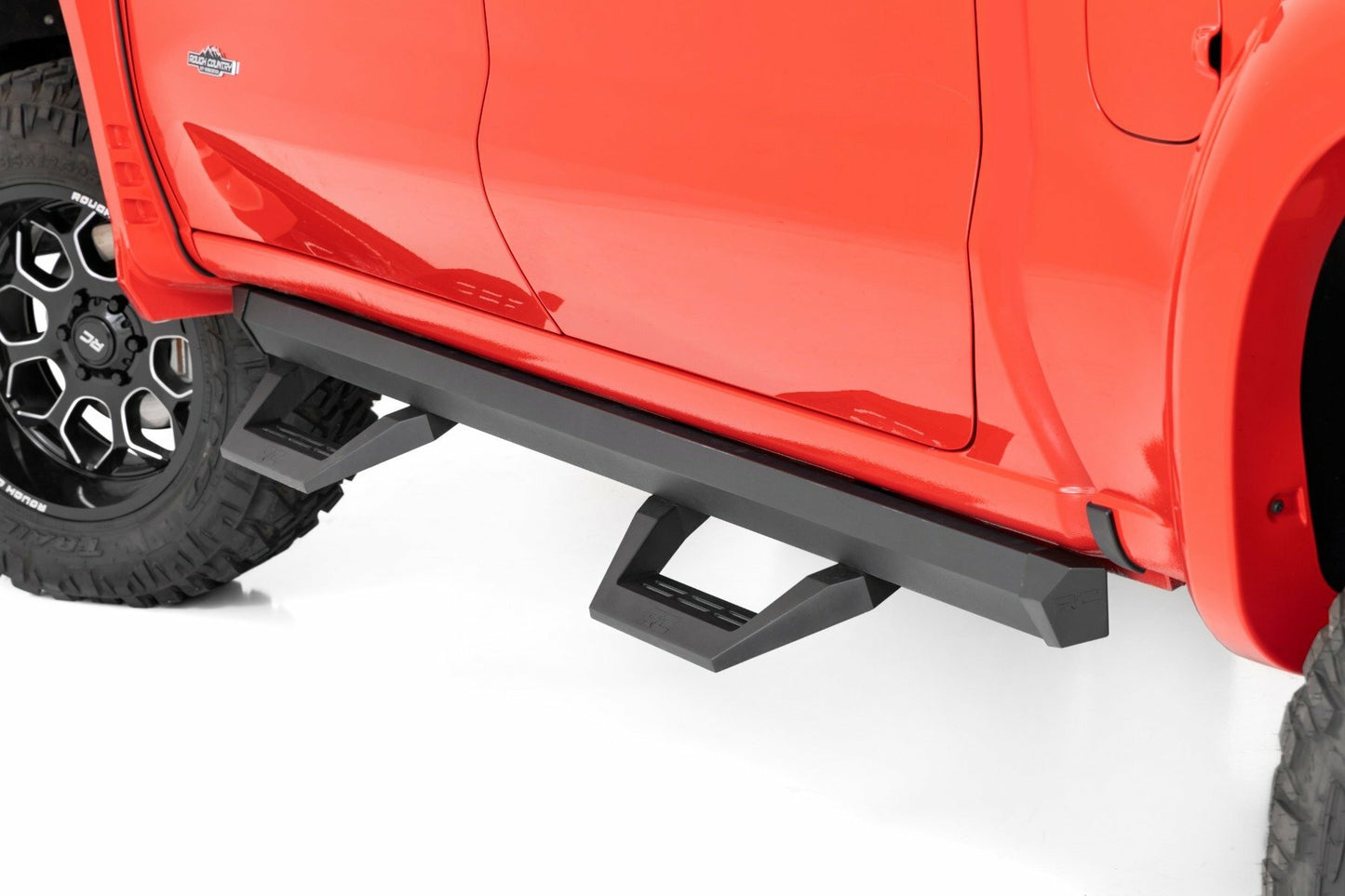 Fits Chevy/GMC 1500/2500HD (19-24) SRX2 Adj Aluminum Step; Crew Cab; 11003A