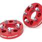 Fits Jeep Wrangler JK (07-18) 1.5" Wheel Adapters; 5x5 to 5x4.5; Red; 1100RED