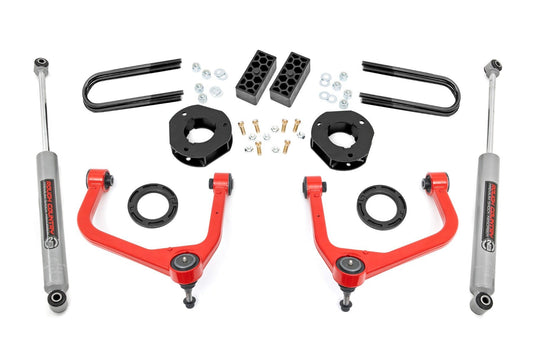 Rough Country 3.5 Inch Lift Kit - Chevy Silverado 1500 2WD/4WD (2025) - 110430RED