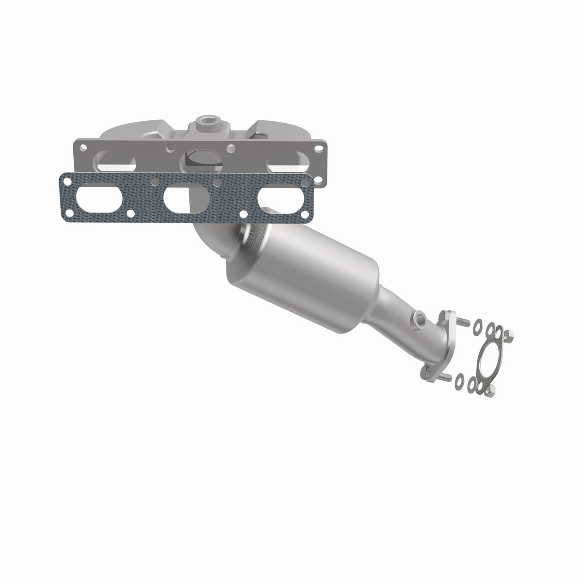 Catalytic Converter with Integrated Exhaust Manifold for HM Grade Federal / EPA Compliant Direct-Fit Manifold Catalytic