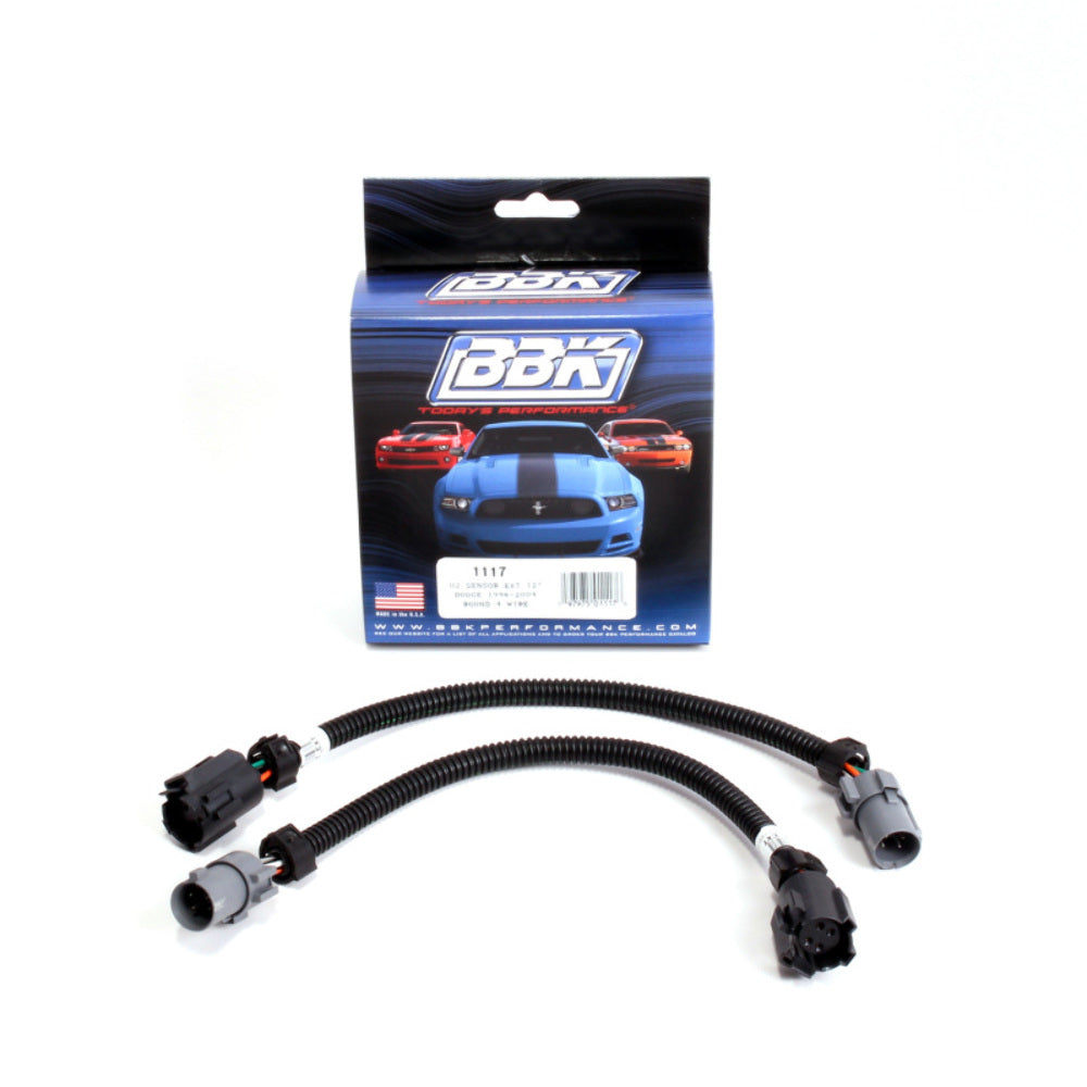 Fits 1996-2004 Dodge O2 Sensor Extensions 4 Pin Round Style- 12" (Pair)-1117 - O2 Sensors Car Part People