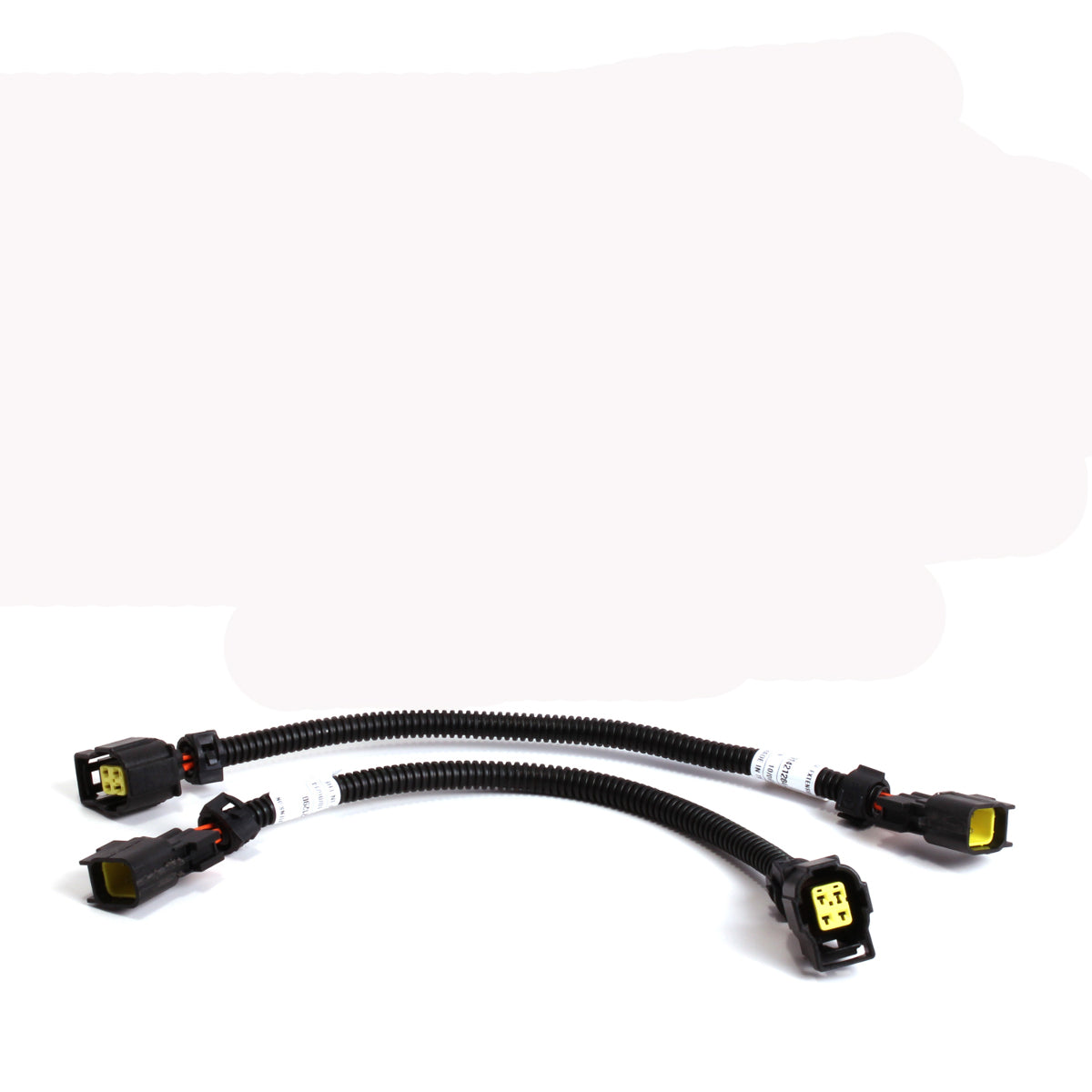 Fits 2005-24 Dodge Front O2 Sensor Extensions 4 Pin Square Style-12" (Pair)-1118 - Car Part People
