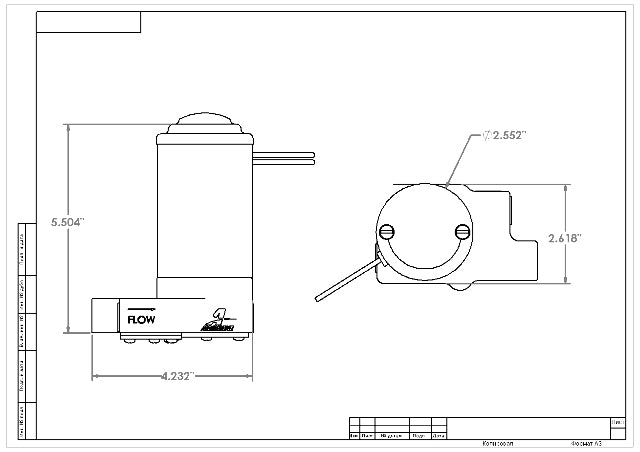 Electric Fuel Pump High Flow EFI Performance Universal Fit Aeromotive 11219-BGPL