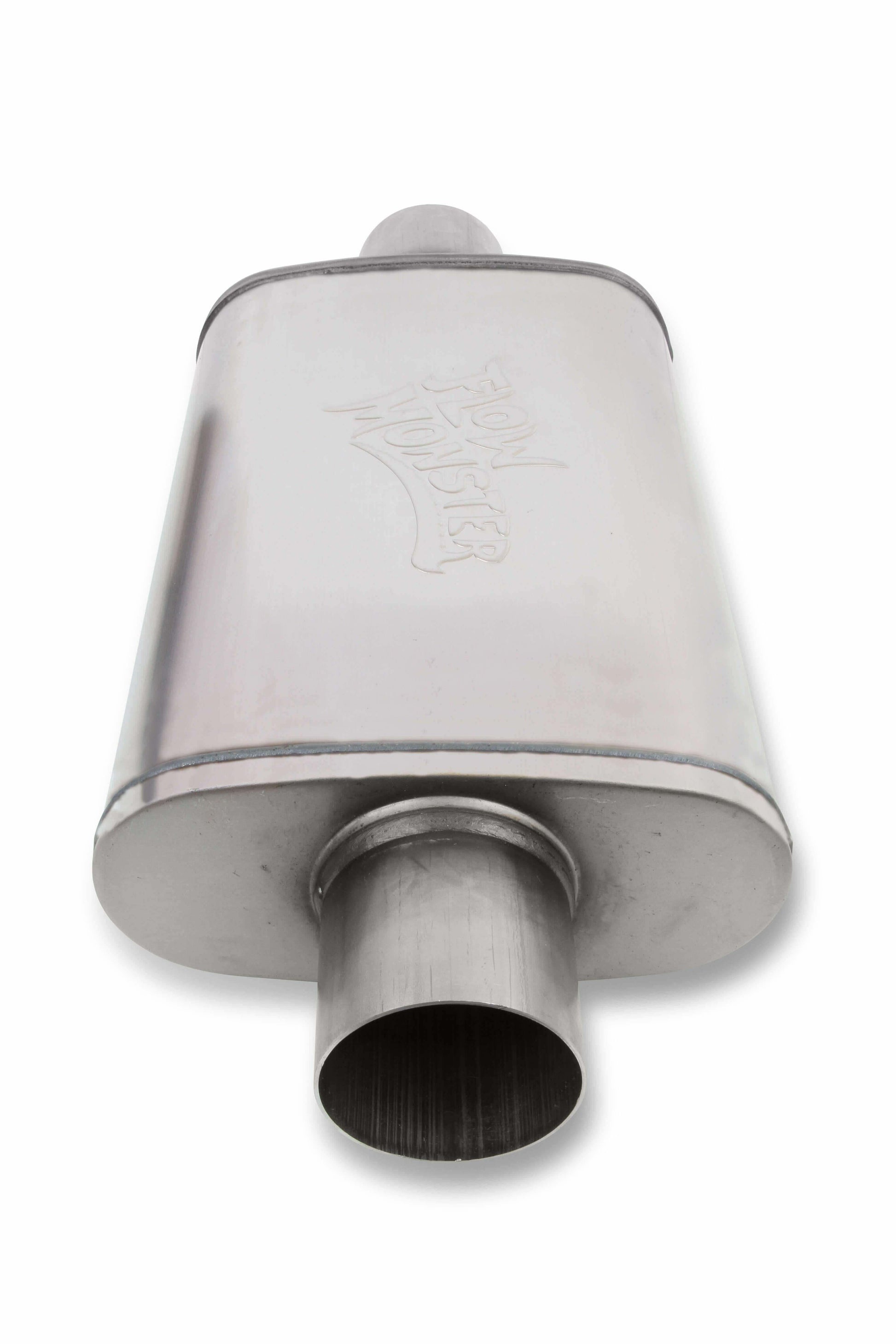 Flowmonster Performance Muffler 3 inch inlet & 3 inch outlet 11219-FM 409 Stain - Performance Mufflers Car Part People