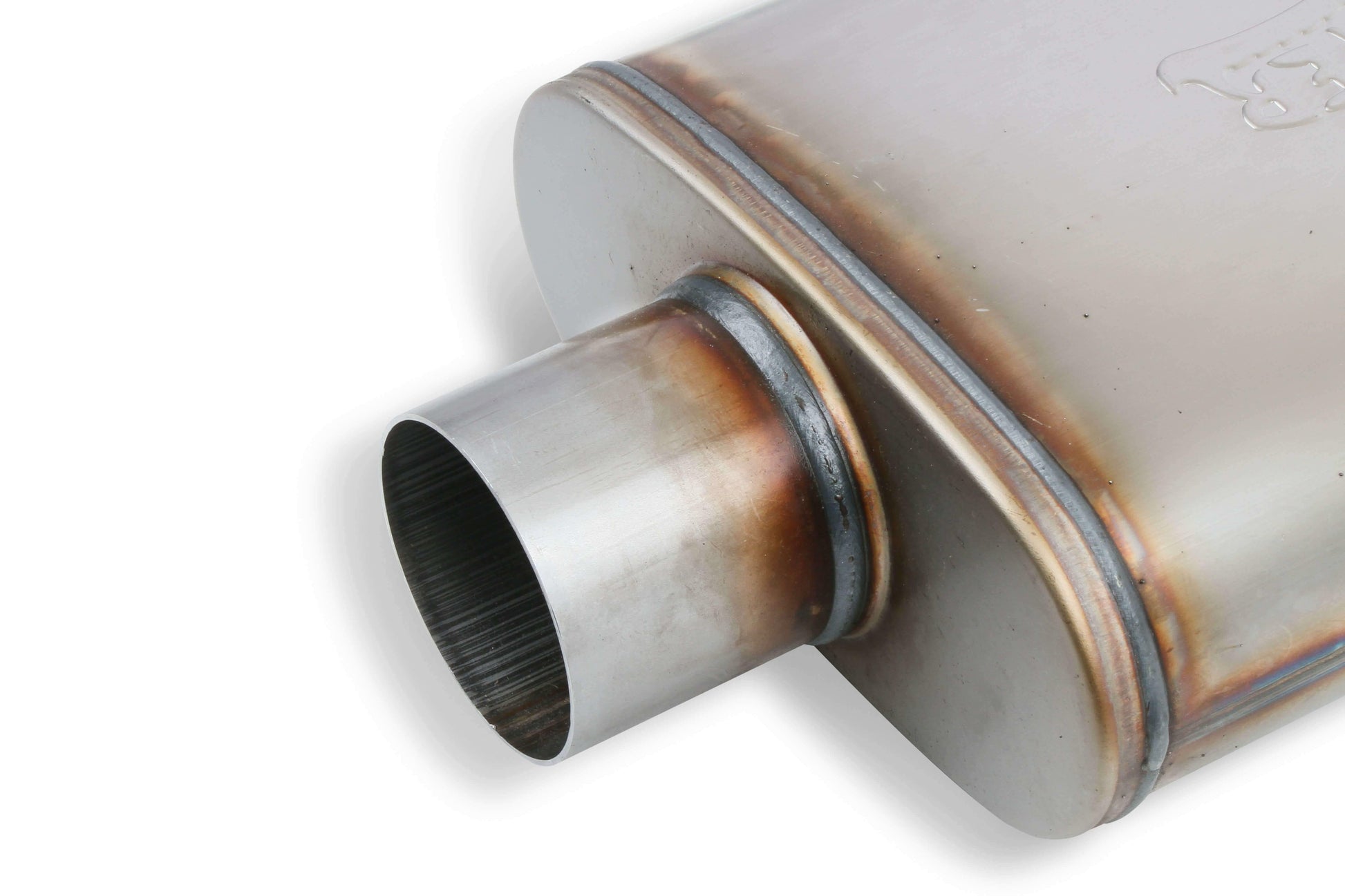 Flowmonster Performance Muffler 3 inch inlet & 3 inch outlet 11219-FM 409 Stain - Performance Mufflers Car Part People