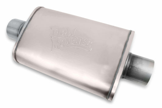 Flowmonster Performance Muffler 3 inch inlet & 3 inch outlet 11219-FM 409 Stain - Performance Mufflers Car Part People