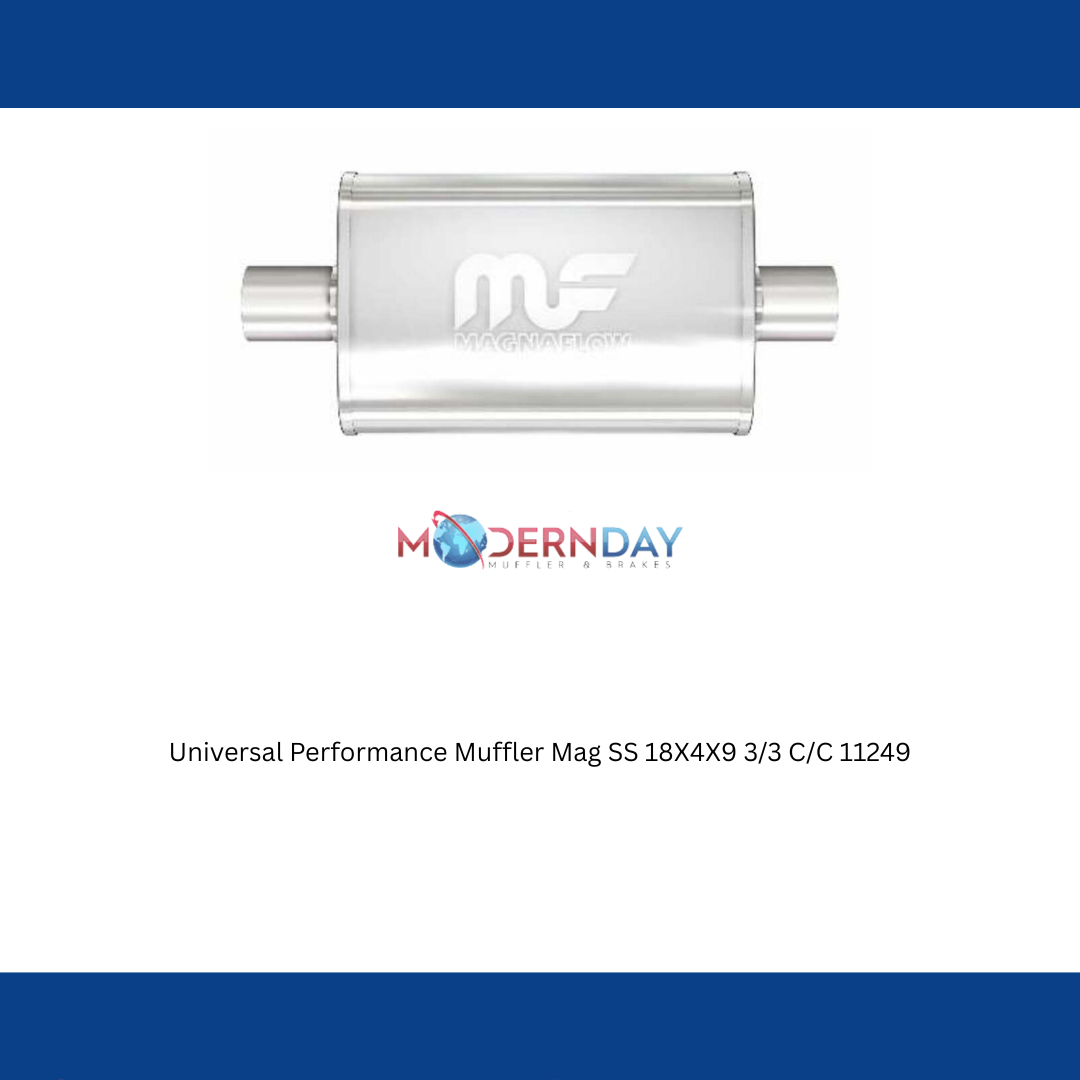 Universal Performance Muffler Mag SS 18X4X9 3/3 C/C 11249 Magnaflow