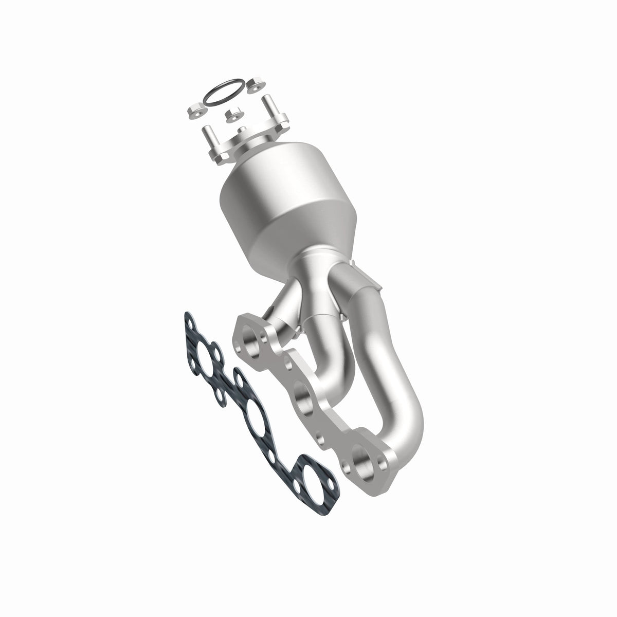 Catalytic Converter with Integrated Exhaust Manifold for HM Grade Federal / EPA Compliant Direct-Fit Manifold Catalytic