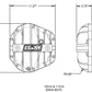 B&M Hi-Tek Aluminum Differential Cover for Dana 60/70 - Black - 11314