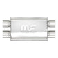 Muffler Stainless Steel 2.5 ID Dual In Dual Out 4 X 9 Oval 20 lg 11386 Magnaflow - Performance Mufflers Car Part People