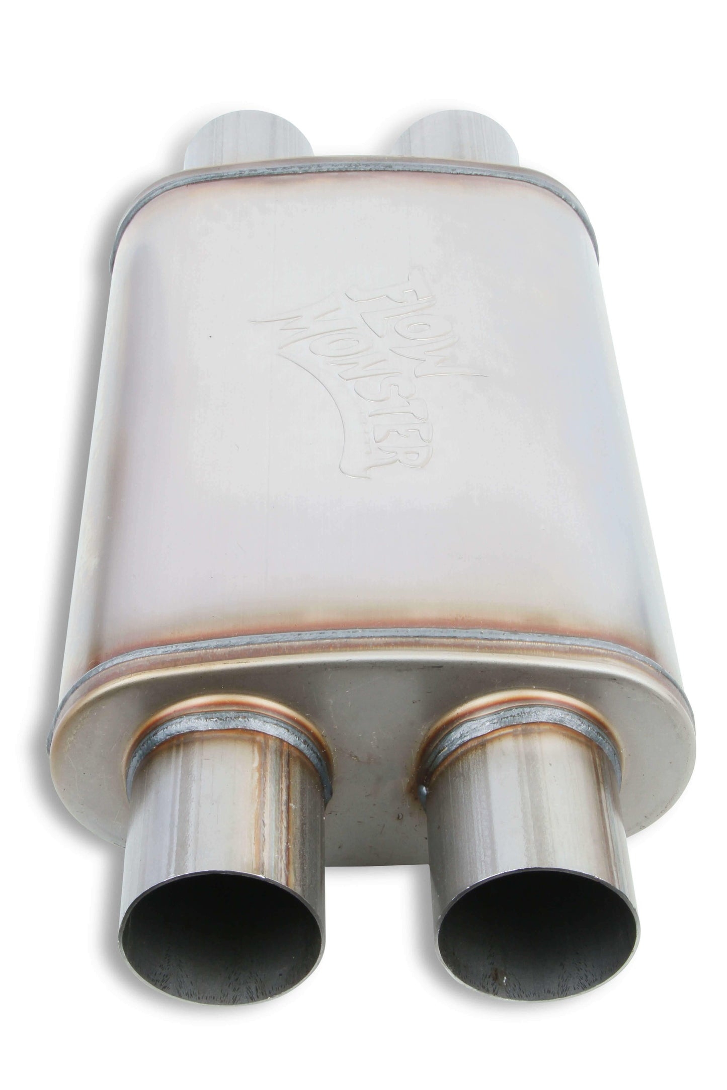 Flowmonster Performance Muffler 2.50 Dual IN/2.50 Dual OUT 11386-FM 409 Stainles - Performance Mufflers Car Part People