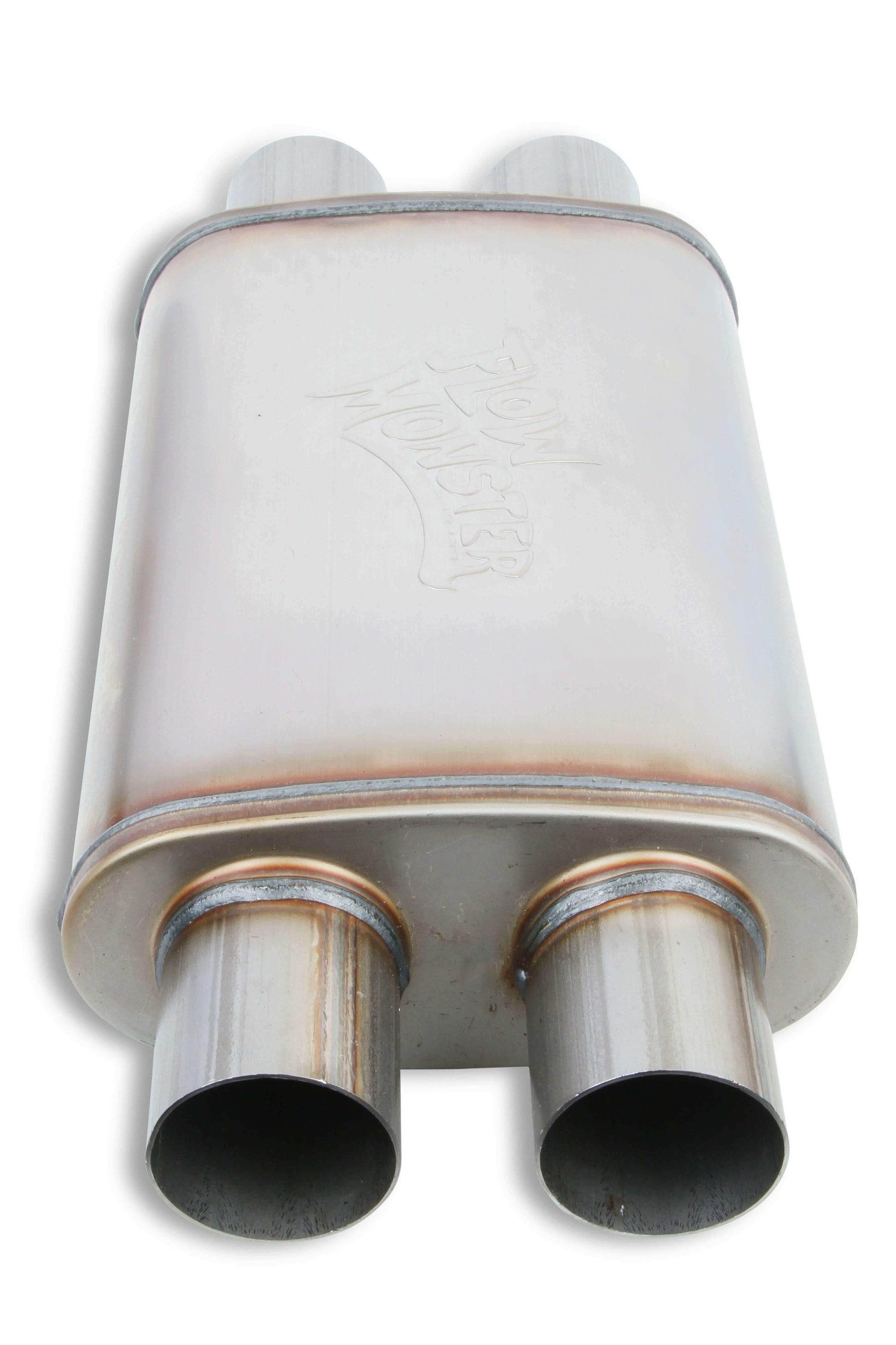 Flowmonster Performance Muffler 2.50 Dual IN/2.50 Dual OUT 11386-FM 409 Stainles - Performance Mufflers Car Part People