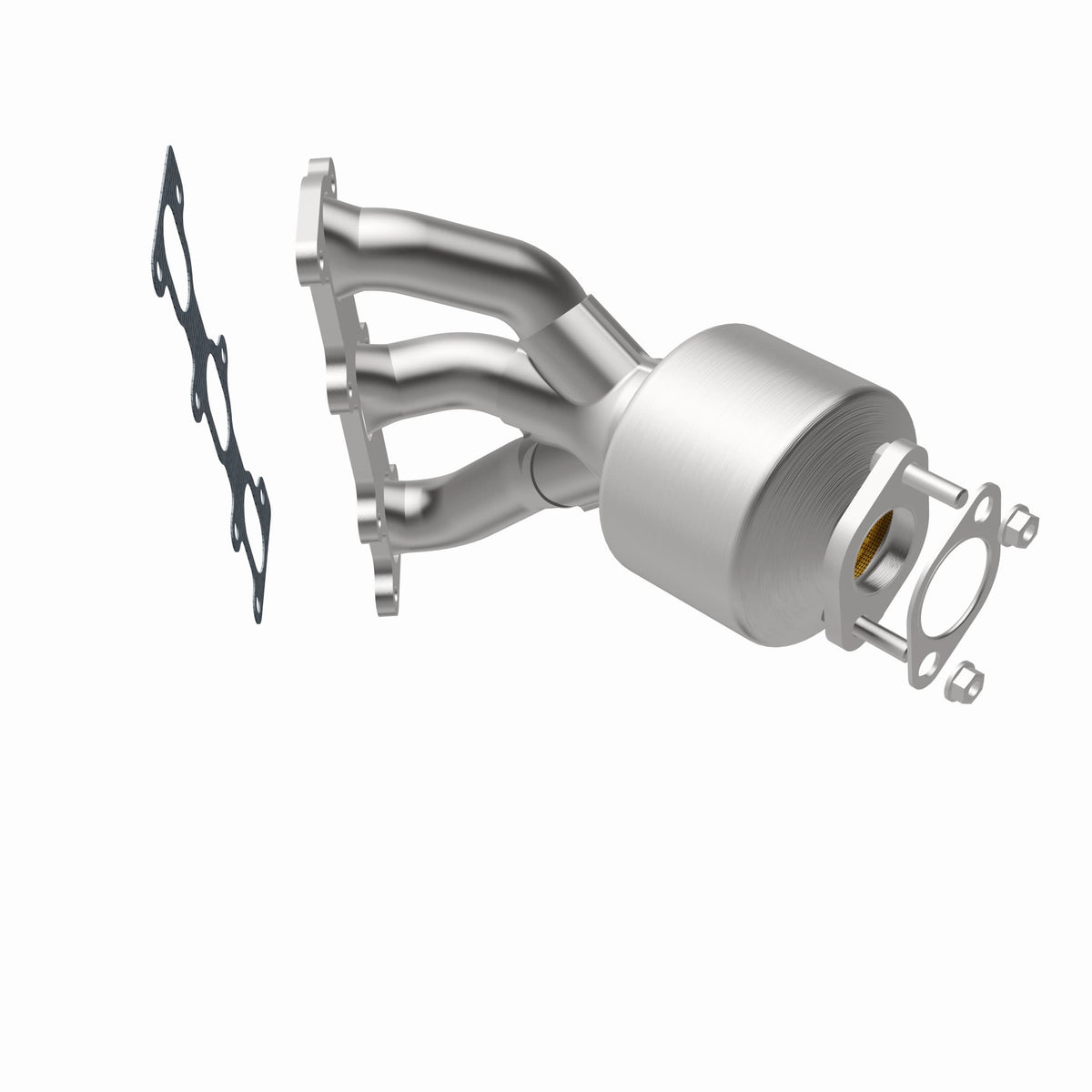 Catalytic Converter with Integrated Exhaust Manifold for HM Grade Federal / EPA Compliant Direct-Fit Manifold Catalytic