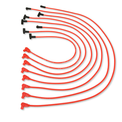Spark Plug Wire Set Universal 8mm Silicone Spiro Pro 350 ohm/ft Red 74206
